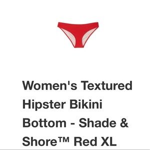 Women’s Hipster Red Bikini Botrom XL (16-18) NWT